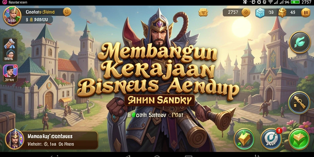 Tampilan menarik dari gameplay Tycoon 2757 dengan berbagai elemen bisnis.