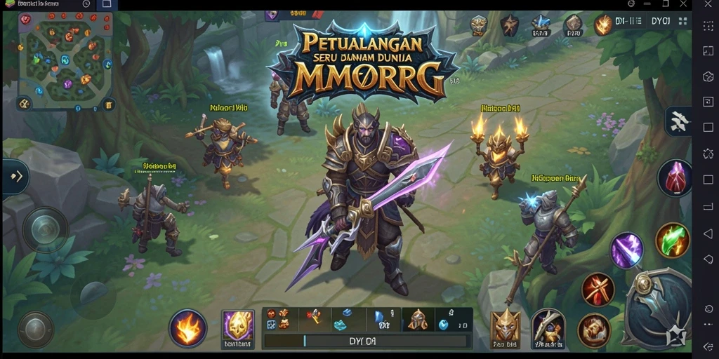Tampilan gameplay menarik dalam dunia MMORPG DY01.