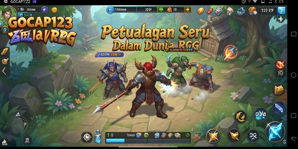Tampilan gameplay GOCAP123 yang memukau dan menantang di dunia RPG.