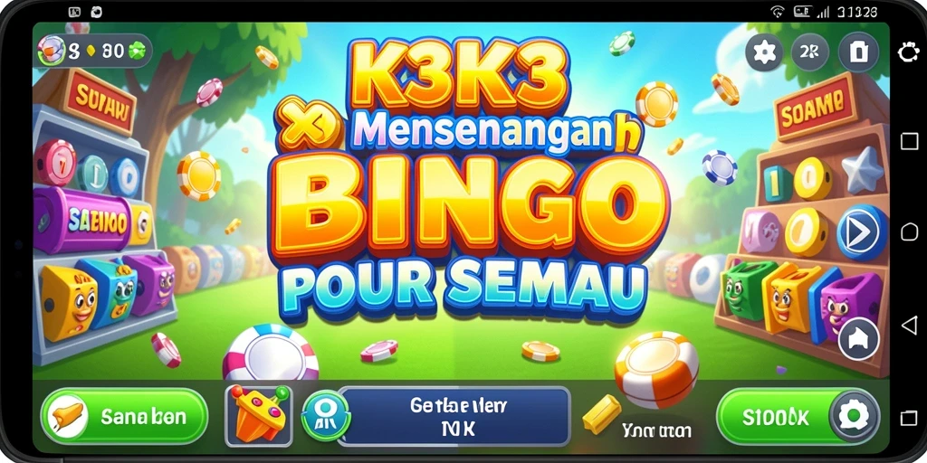 Tampilan gameplay seru dan menarik dari K3K3 Bingo.