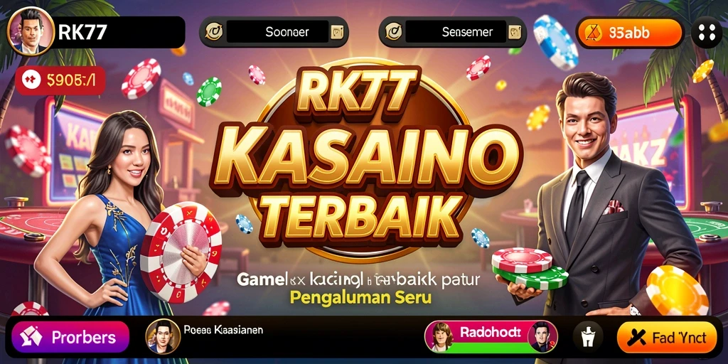 Screenshot RK77 menampilkan gameplay Kasino yang seru dan mengasyikkan.