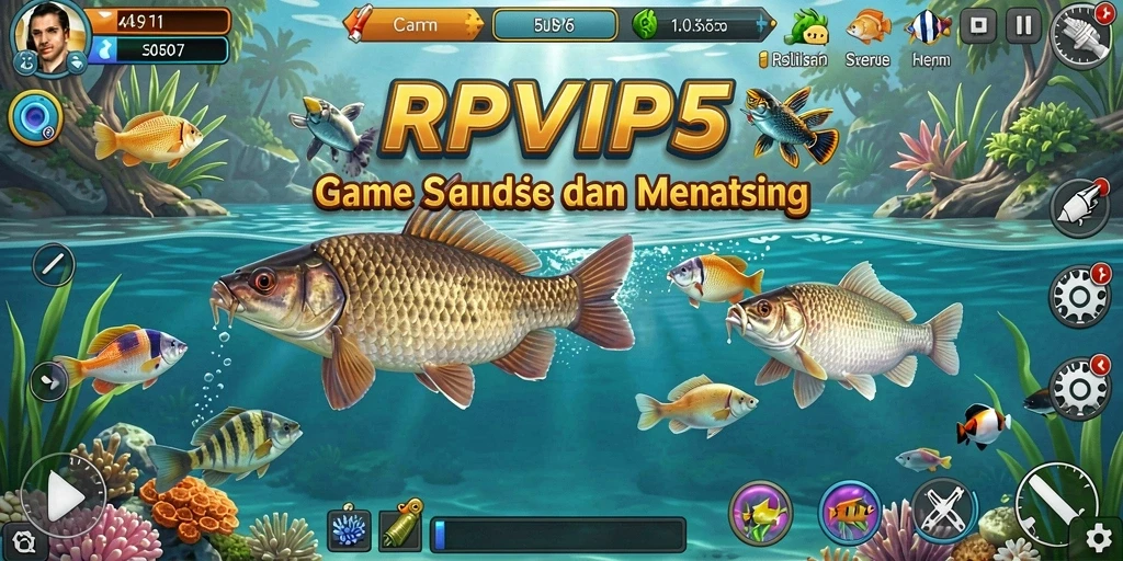 Tangkapan ikan yang spektakuler dalam gameplay RPVIP5.