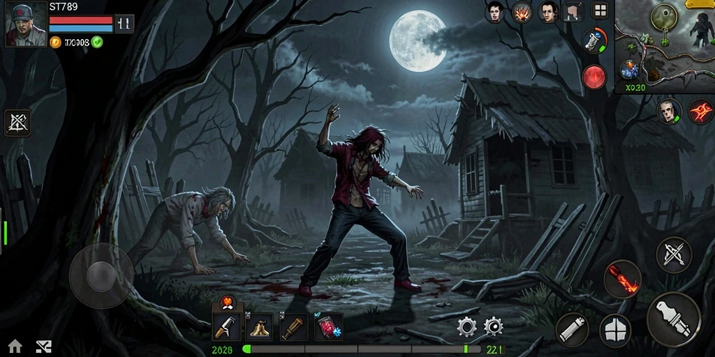 Screenshot ST789 menampilkan suasana mencekam dalam gameplay Horror yang menegangkan.