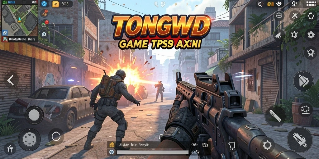 Tampilan gameplay mendebarkan dalam TONGWD yang penuh aksi.