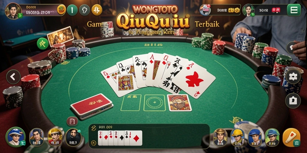 Tampilan gameplay seru dalam game QiuQiu WONGTOTO.