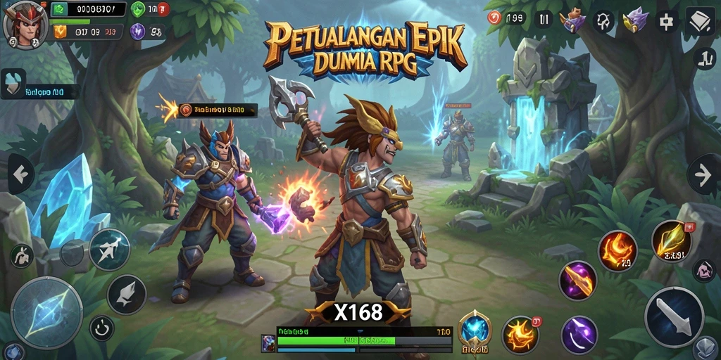 Gameplay epik dengan karakter unik dan pertarungan mendebarkan di X168.
